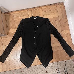 Sonia RYKIEL lace sleeves cardigan